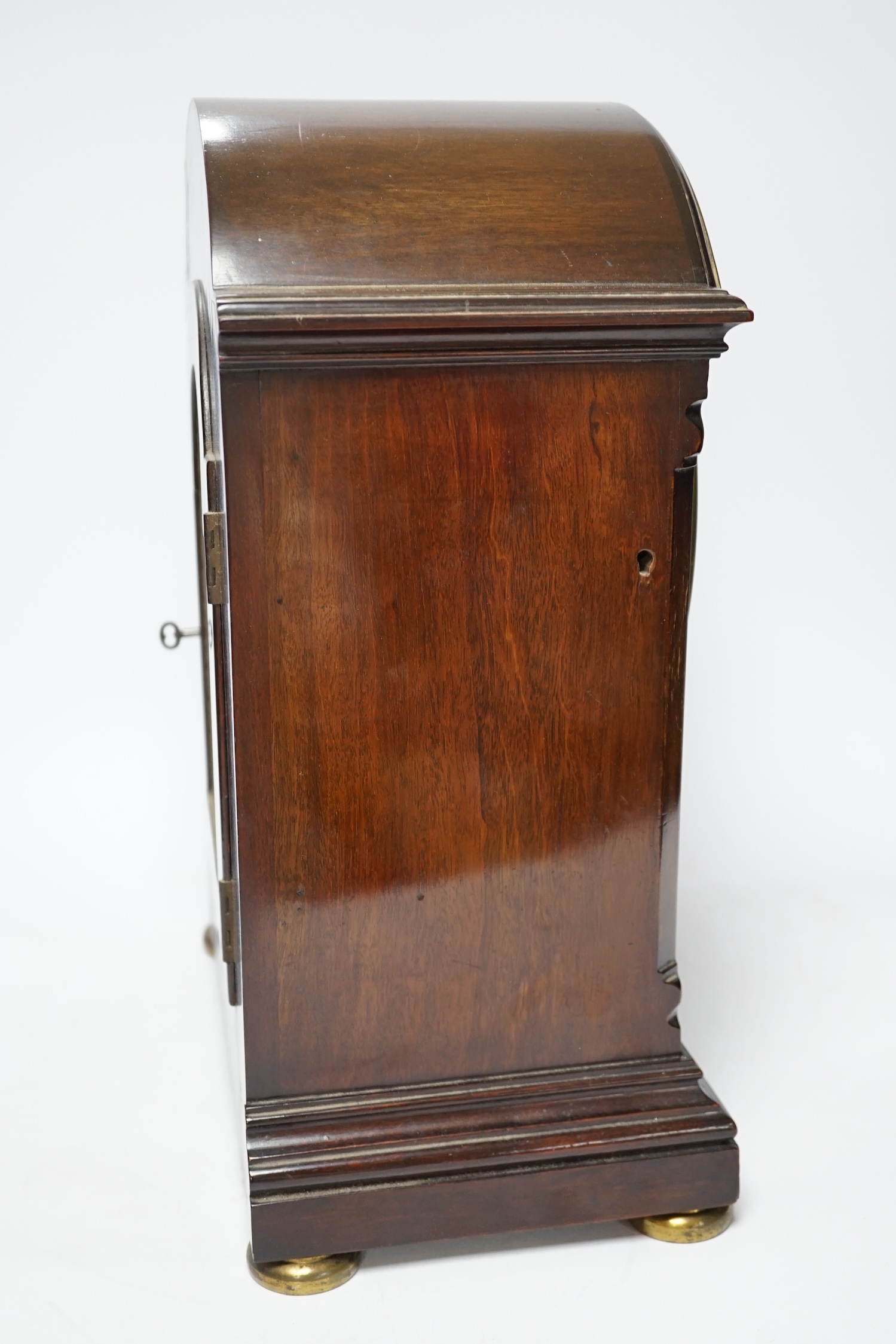An early 20th century Mappin and Webb mahogany bracket clock, 40cm high